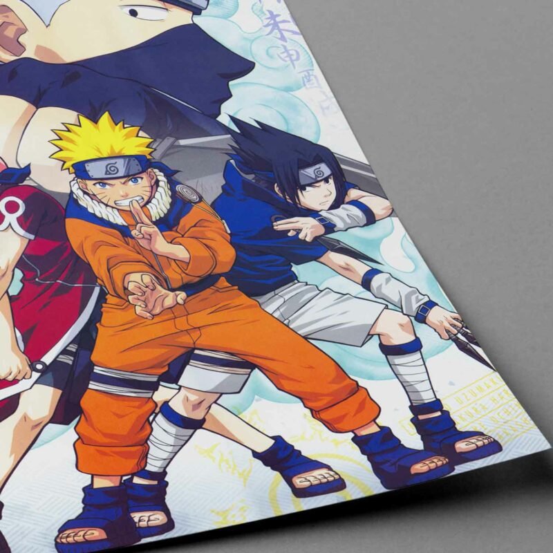 Team Seven Naruto Anime closeup Poster