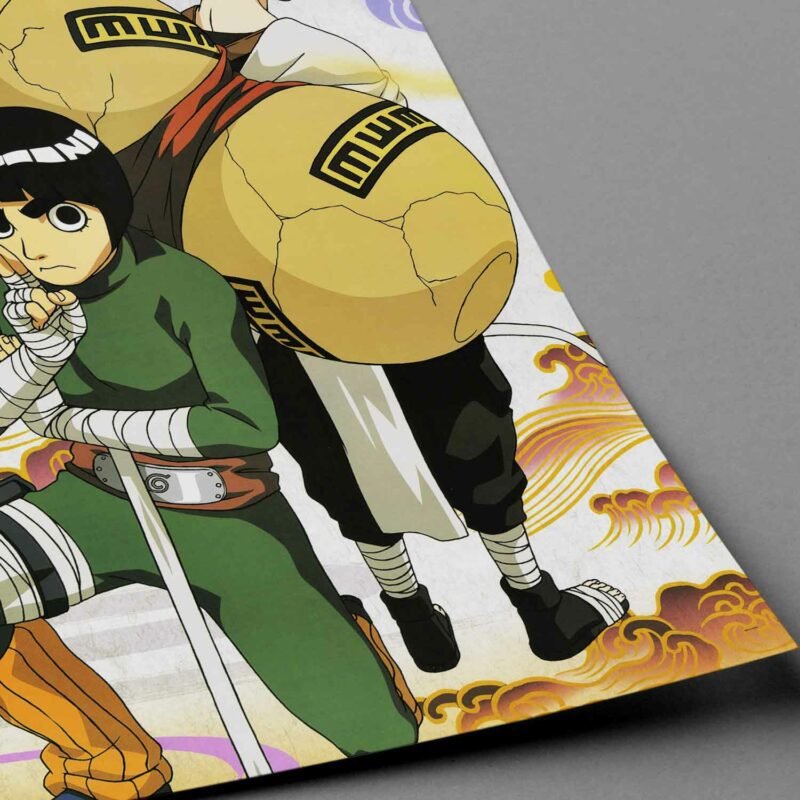 Rock Lee, Gaara Naruto Anime closeup Poster