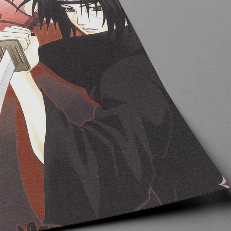 Itachi Uchiha Fight Naruto Anime closeup Poster