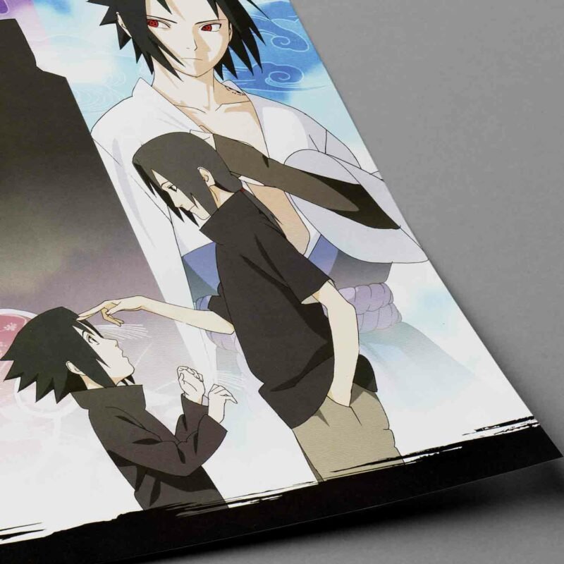 Itachi Uchiha Uchiha Sasuke Naruto Anime closeup Poster