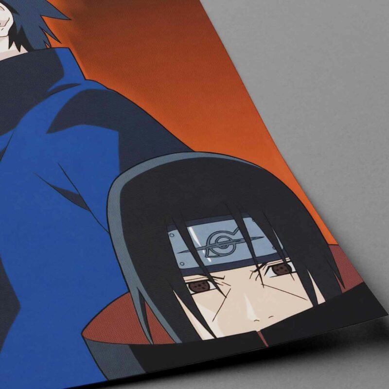 Uchiha Sasuke Itachi Uchiha Naruto Anime closeup Poster