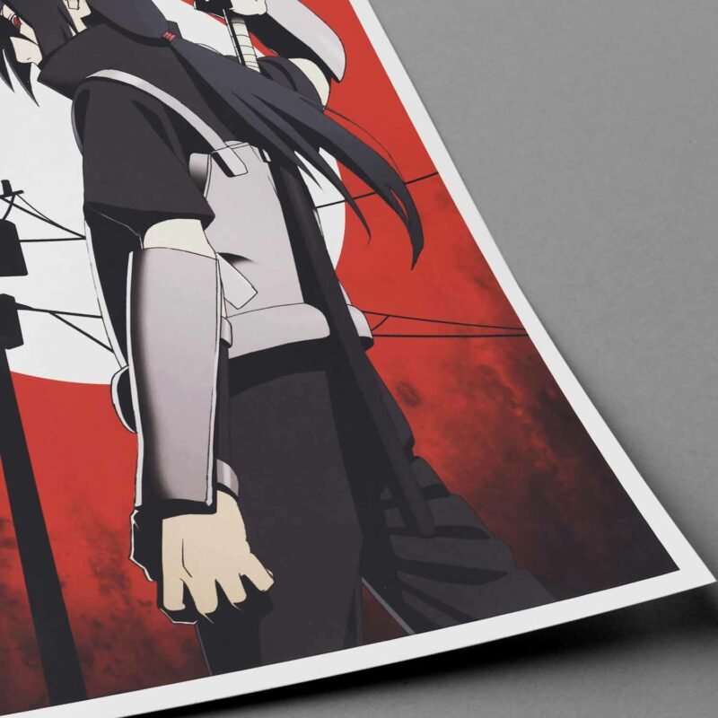 Legend of Itachi Uchiha Anime closeup Poster