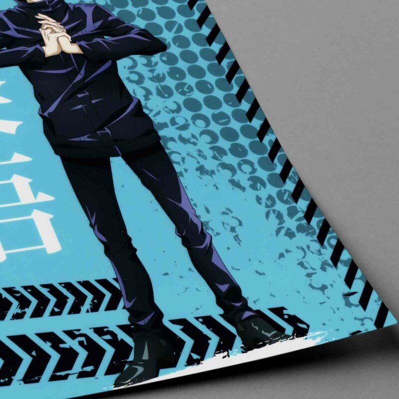 Satoru Jujutsu Kaisen Anime closeup Poster