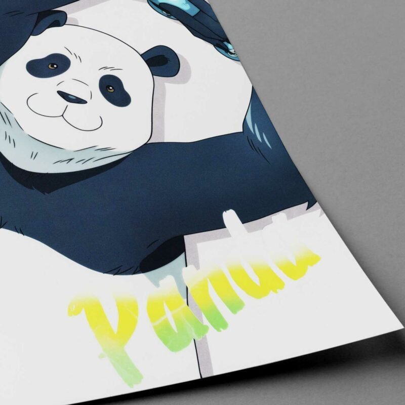 Panda Jujutsu Kaisen Anime closeup Poster