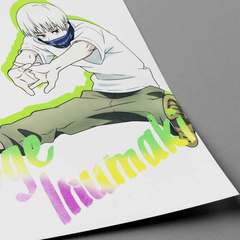 Toge Inumaki Jujutsu Kaisen Anime closeup Poster