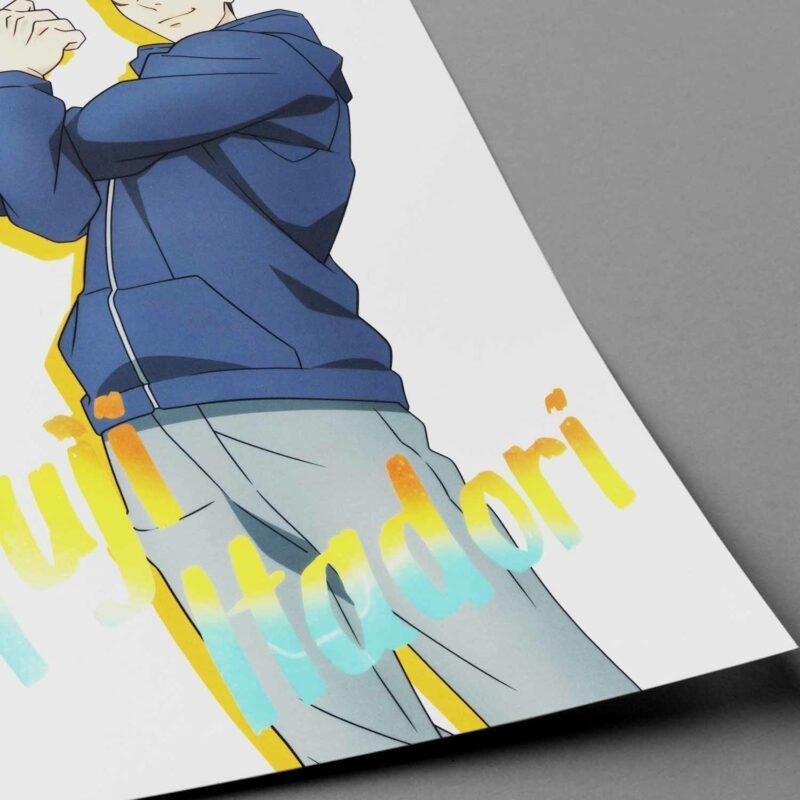 Yuji Jujutsu Kaisen Anime closeup Poster