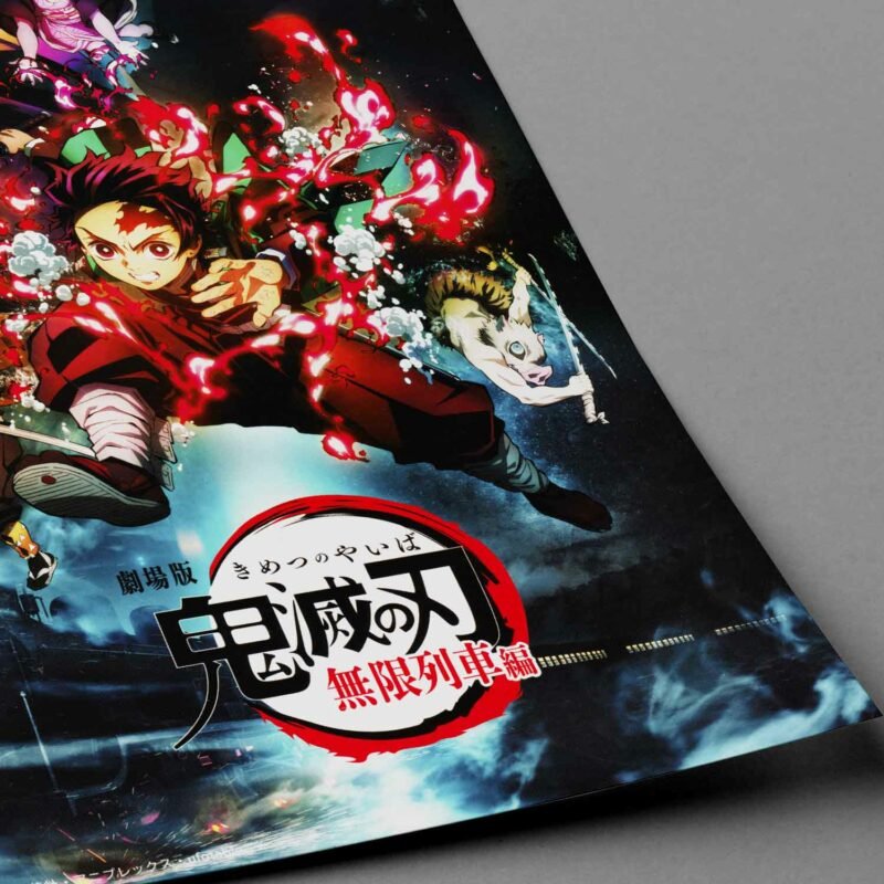 Mugen Train Anime Demon Slayer Anime closeup Poster