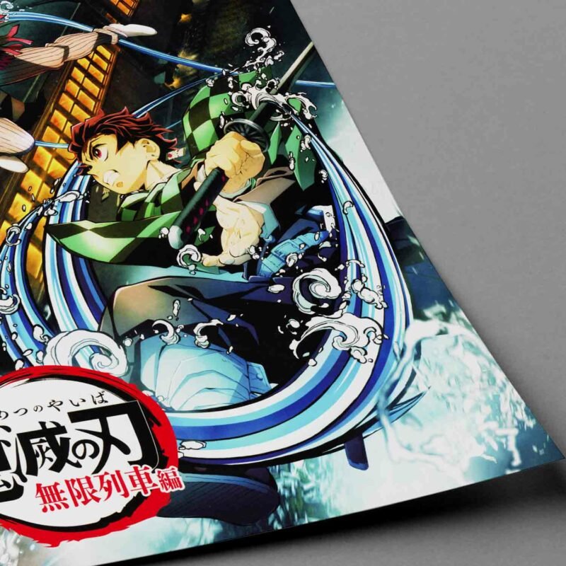 Anime Mugen Train Demon Slayer Anime closeup Poster