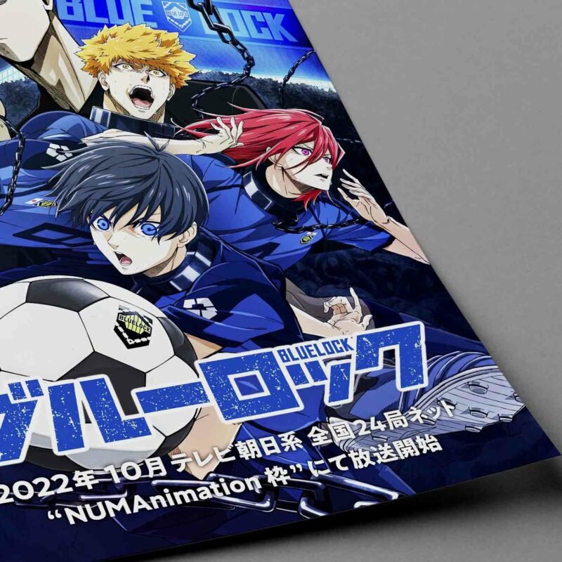 Hit Sports Blue Lock Anime closeup Poster
