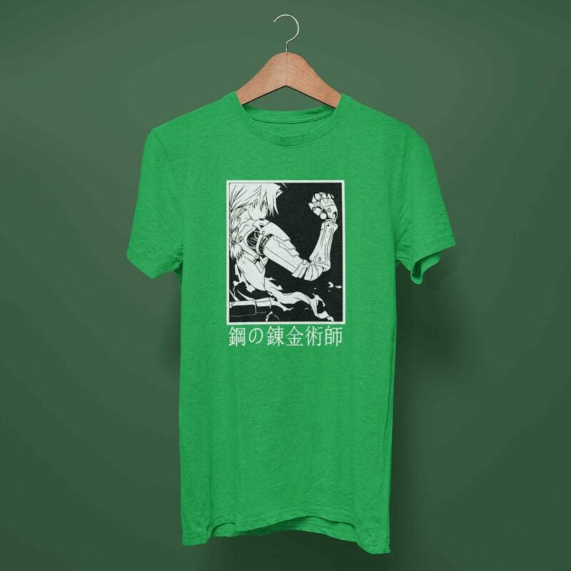 Edward Elric Fullmetal Alchemist Anime Irish Green T-Shirt