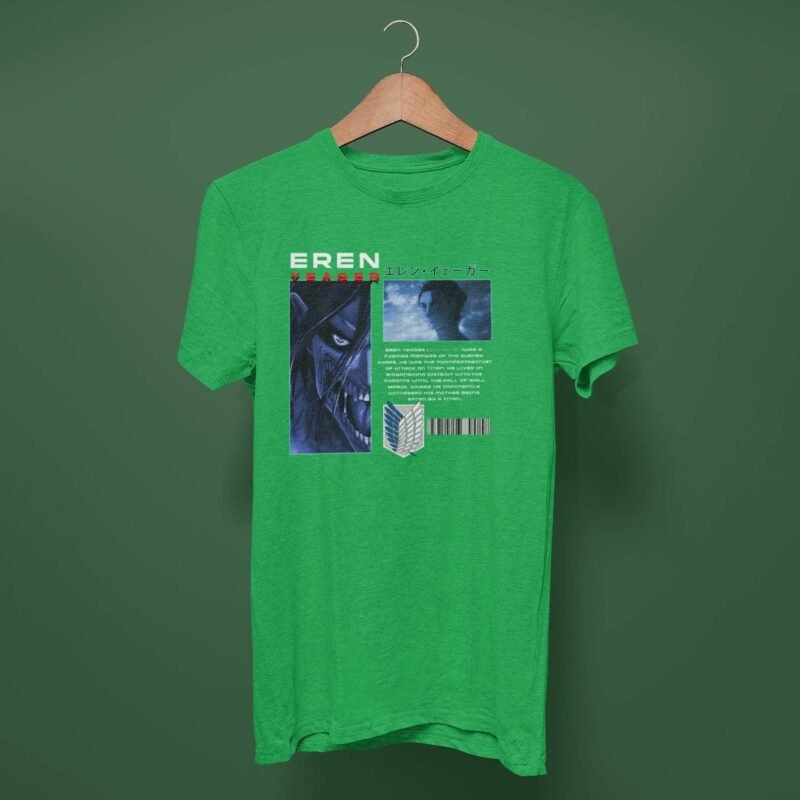 Eren Yeager Attack on Titan irish green T-Shirt