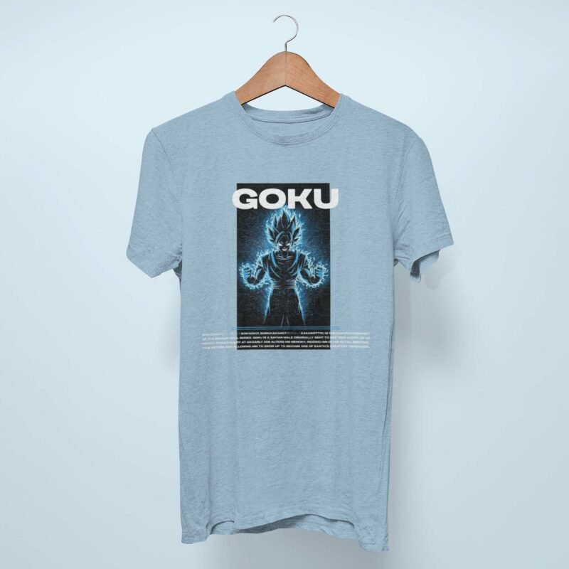 Goku Dragon Ball z light blue T-Shirt