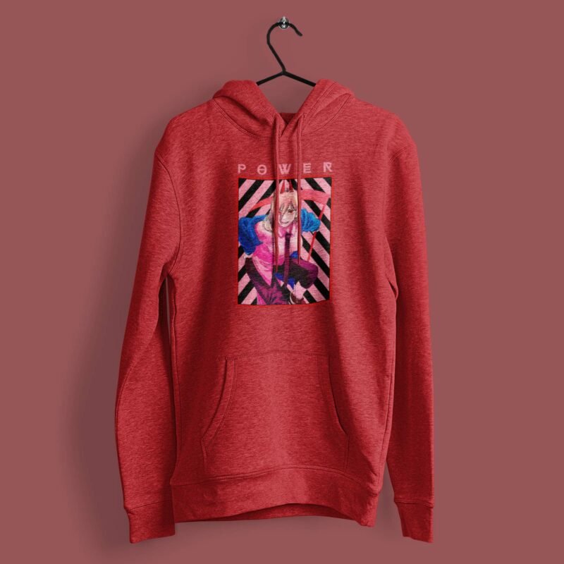 Power devil Chainsaw Man Anime red Hoodie