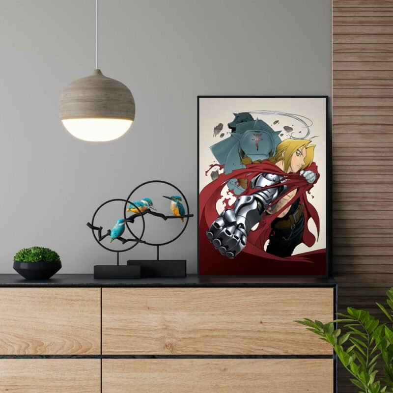 Edward Elric and Alphonse Elric fma Anime hanging Poster