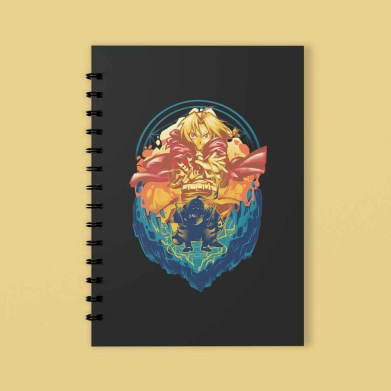 Elric Brothers Fullmetal Alchemist Closeup Spiral Notebook