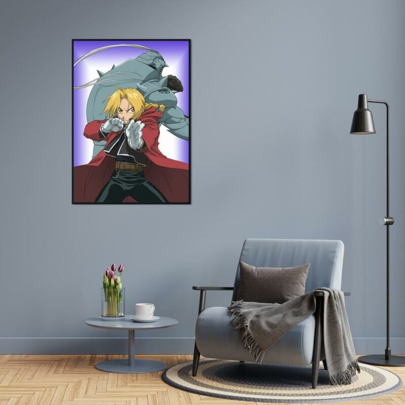 Edward Elri and Alphonse Elric Fullmetal Alchemist Anime hanging Poster