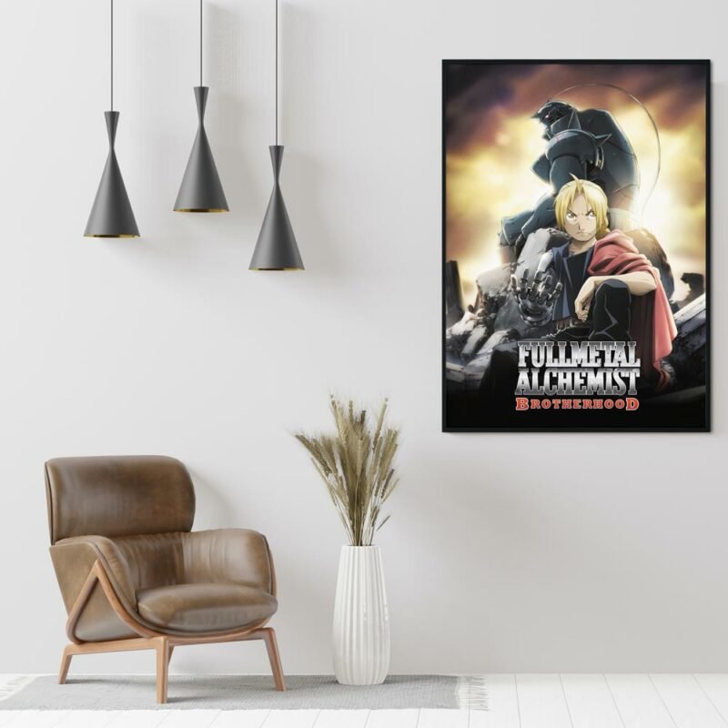 Elric Brothers fma hanging Anime Poster