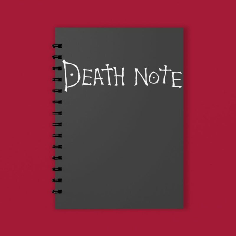 Classic Death Note Closeup Spiral Notebook
