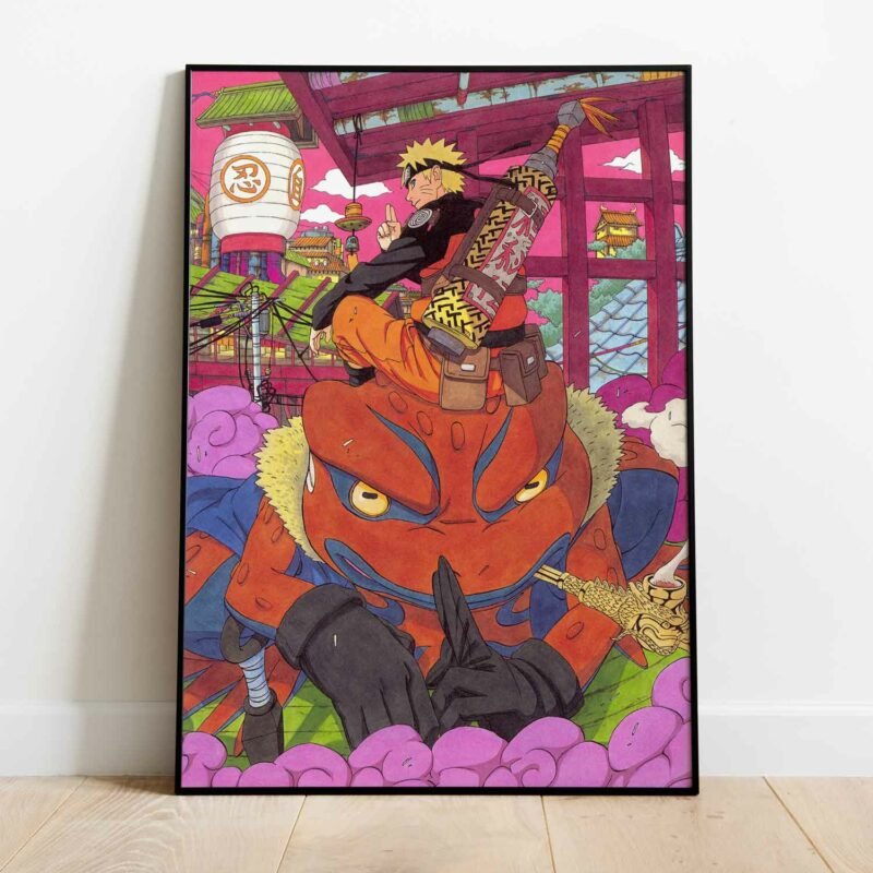 Gamakichi Naruto Anime Poster