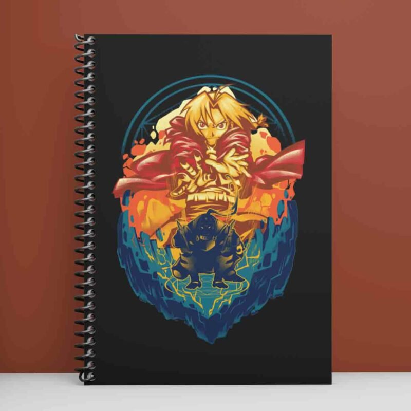 Elric Brothers Fullmetal Alchemist Spiral Notebook