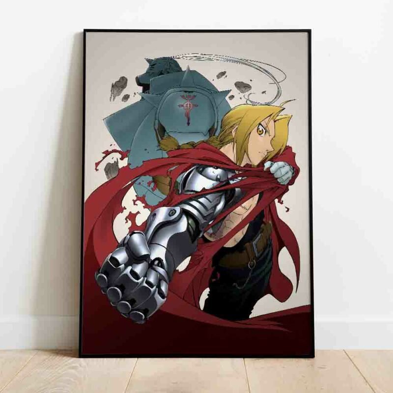 Edward Elric and Alphonse Elric fma Anime Poster