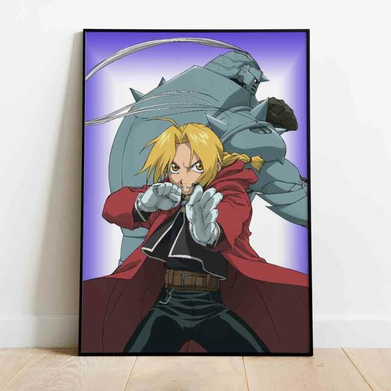 Edward Elri and Alphonse Elric Fullmetal Alchemist Anime Poster
