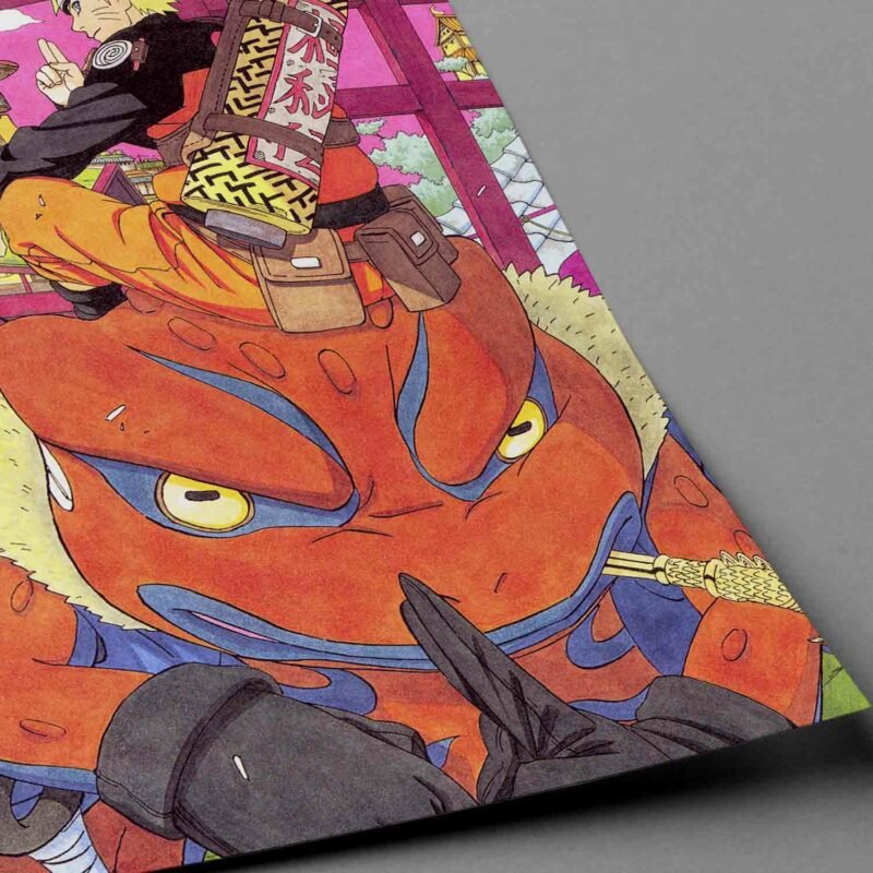 Gamakichi Naruto Anime closeup Poster