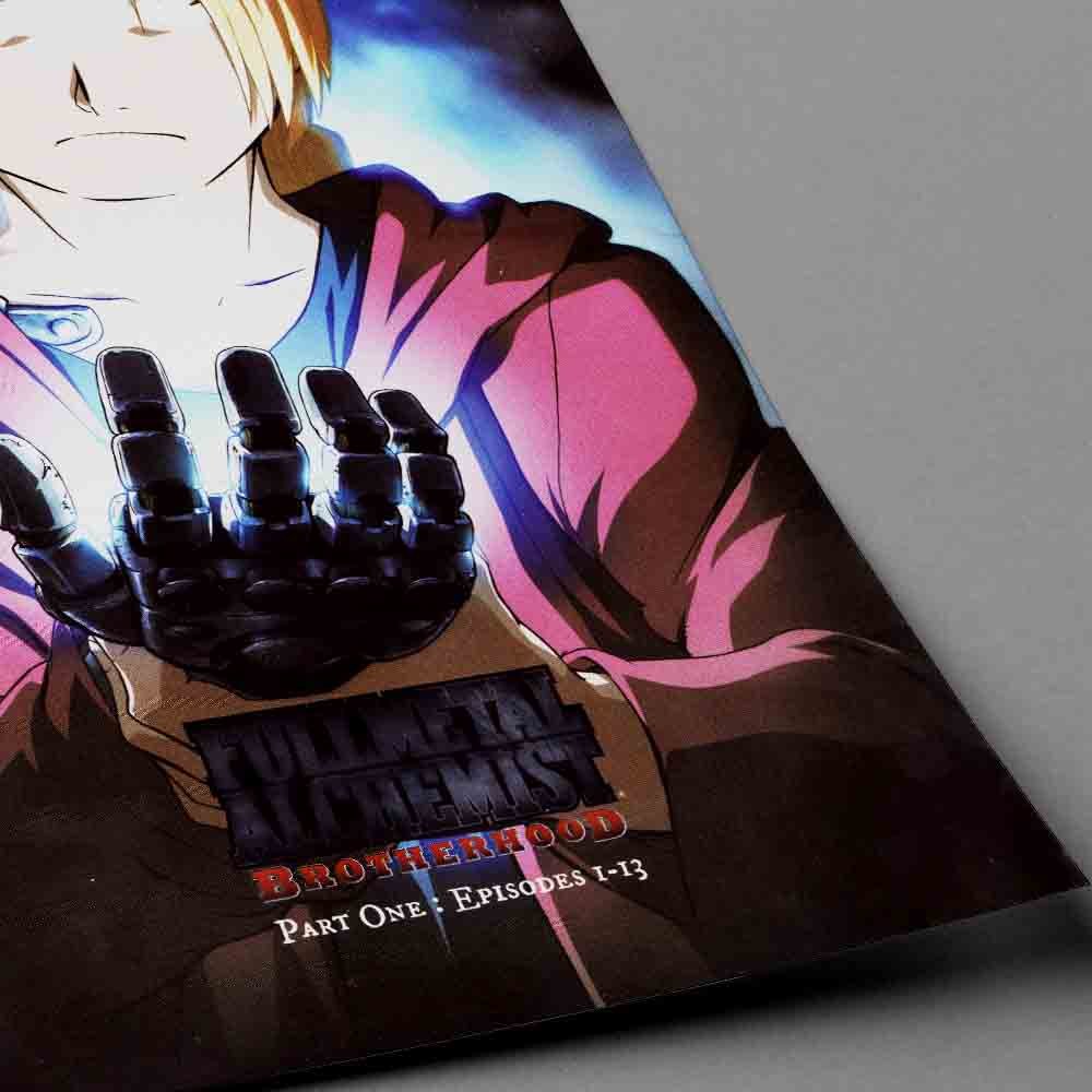 Fullmetal Alchemist Brotherhood Elric Brothers Anime Poster – My