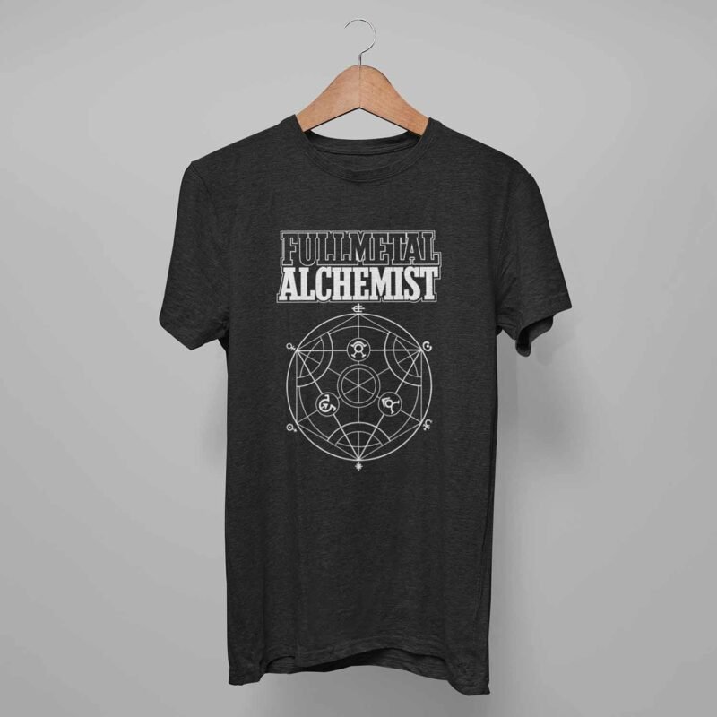 Alchemy Circle Fullmetal Alchemist Anime BLack T-Shirt