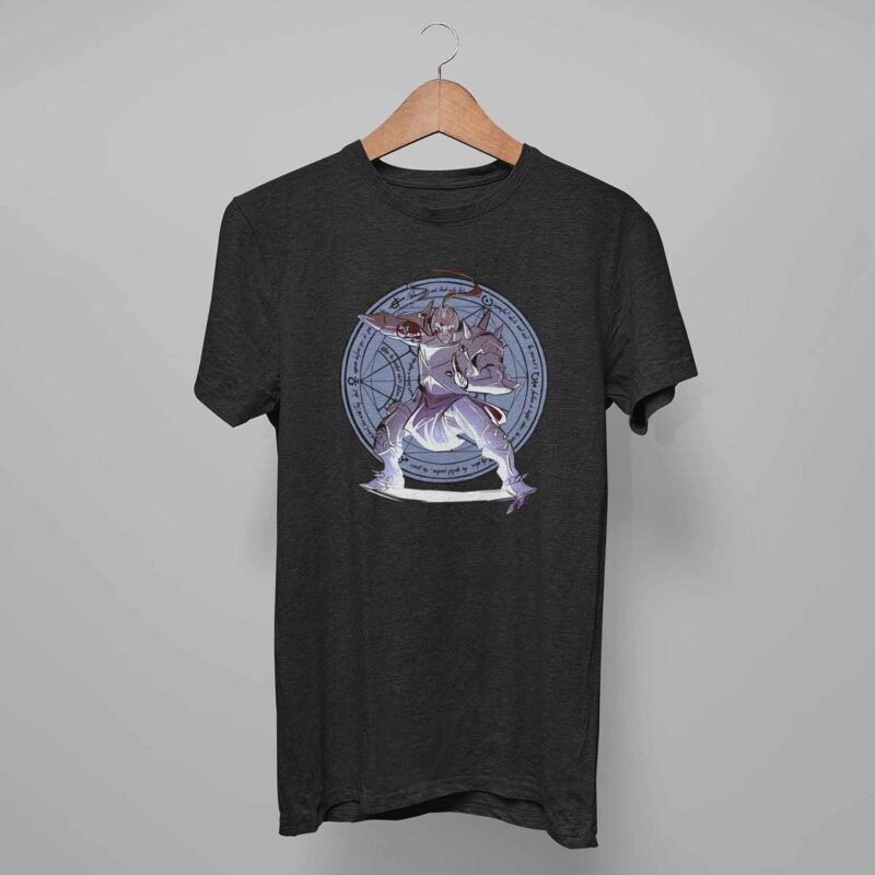 Alphonse Elric Fullmetal Alchemist Anime Balck T-Shirt