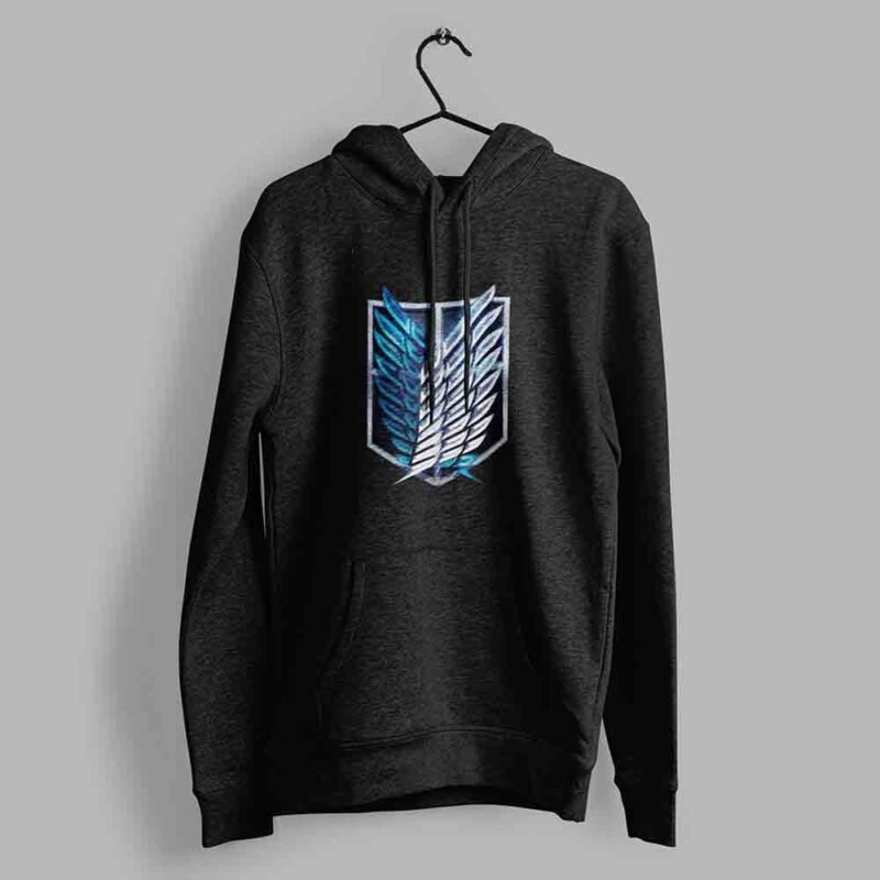 Wings of Freedom Attack on Titan Black hoodie