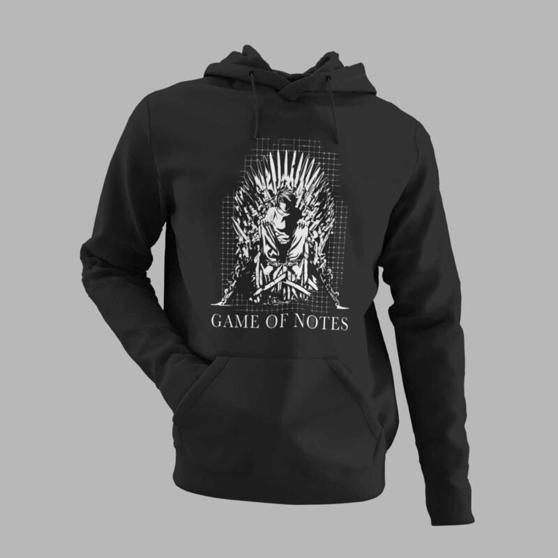 Game of Notes Death Note Anime Black Hoodie