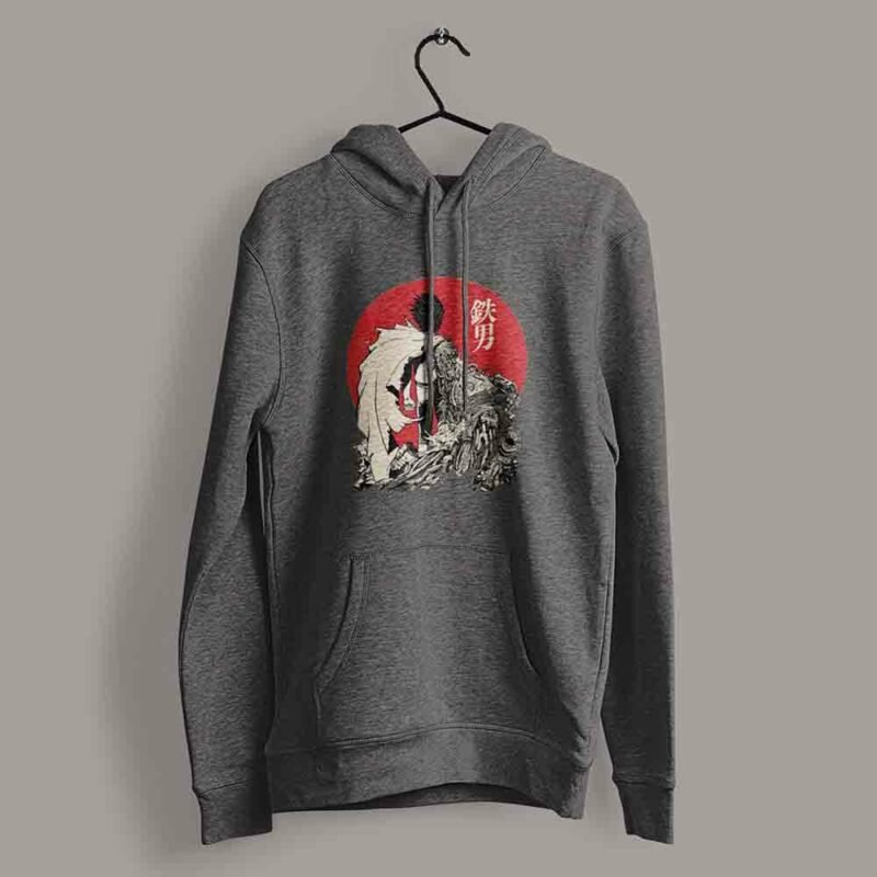 tetsuo shima Akira Anime Charcaol Hoodie