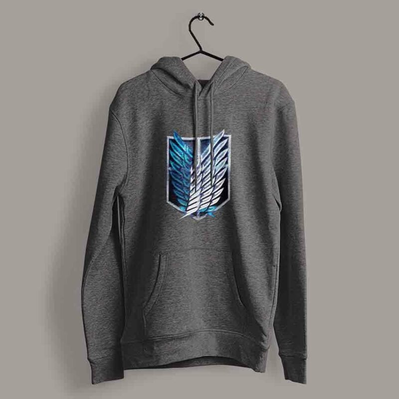 Wings of Freedom Attack on Titan Charcaol hoodie