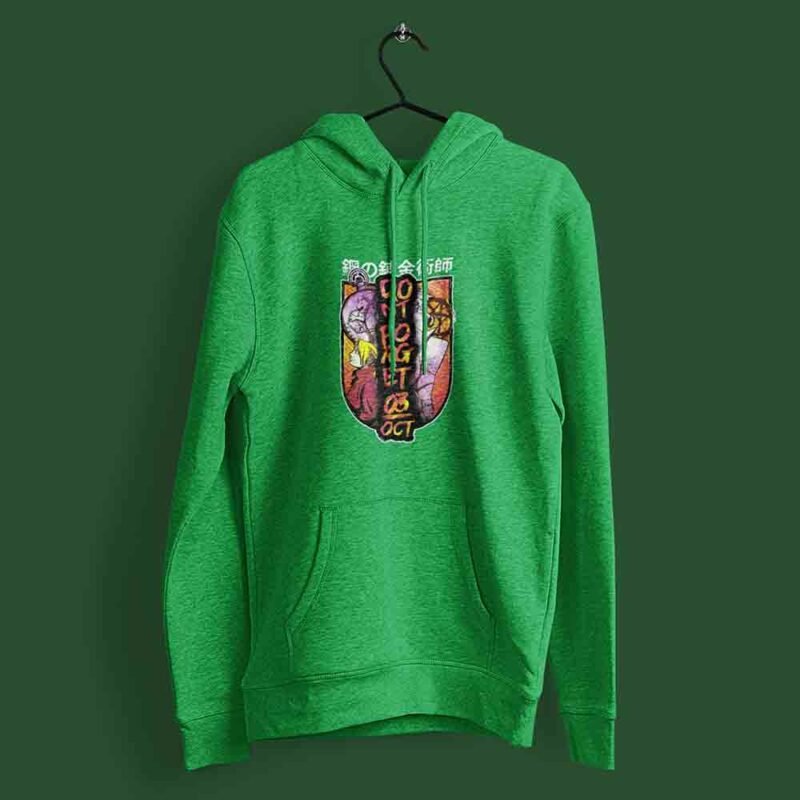 Edward Elric, Alphonse Elric Fullmetal Alchemist Anime Irish Green Hoodie