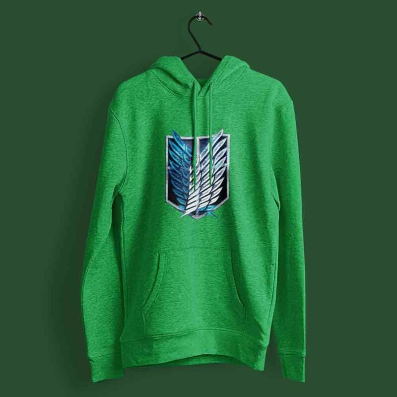 Wings of Freedom Attack on Titan Irish Green hoodie