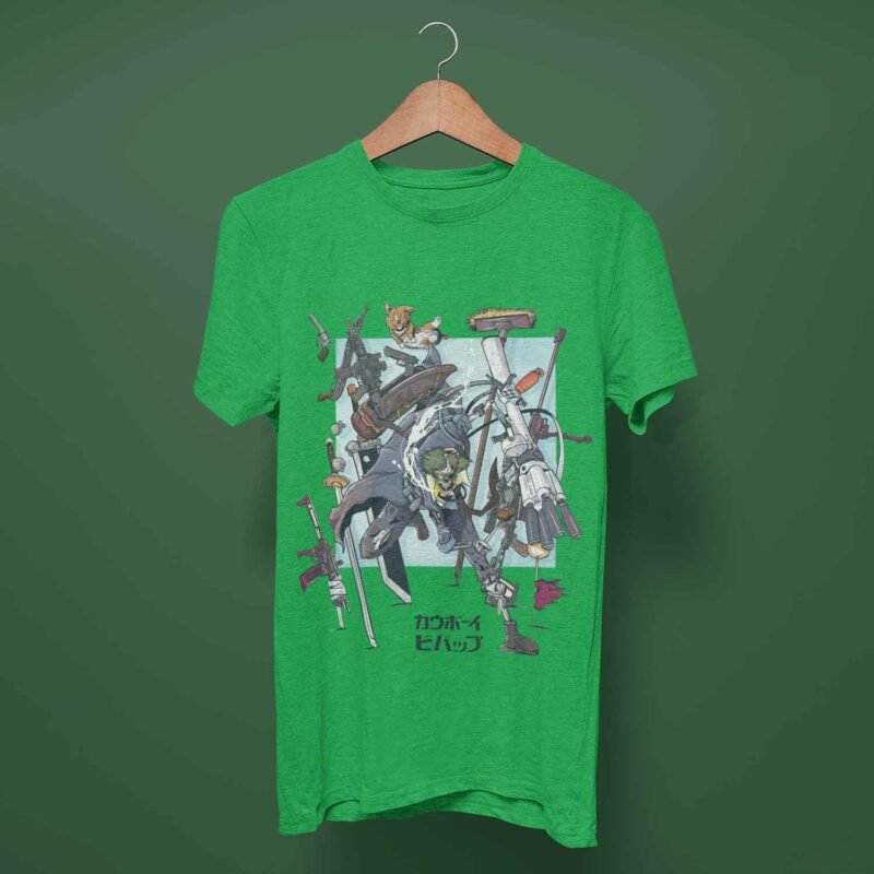 Team Cowboy Bebop Anime Irish Green T-Shirt