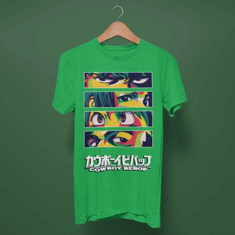 Classic Cowboy Bebop Anime Irish Green T-Shirt