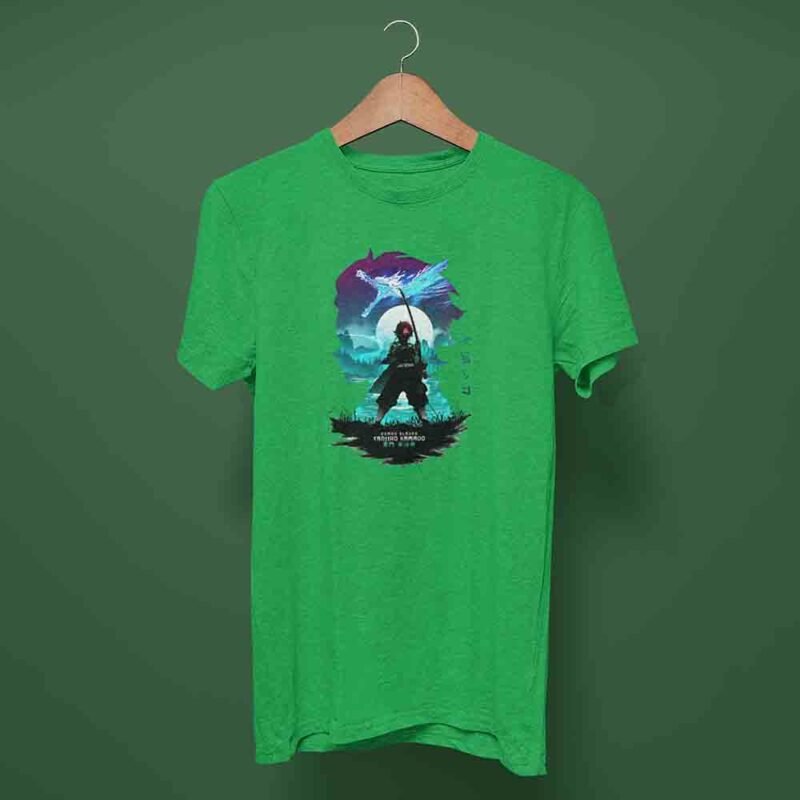 Tanjiro Demon Slayer Anime Irish green T-Shirt