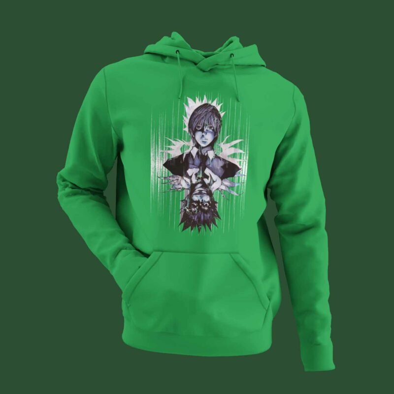 L and Light Yagami Death Note Anime Irish green Hoodie