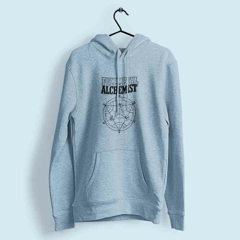 Alchemys First Law Fullmetal Alchemist LIght Blue Hoodie