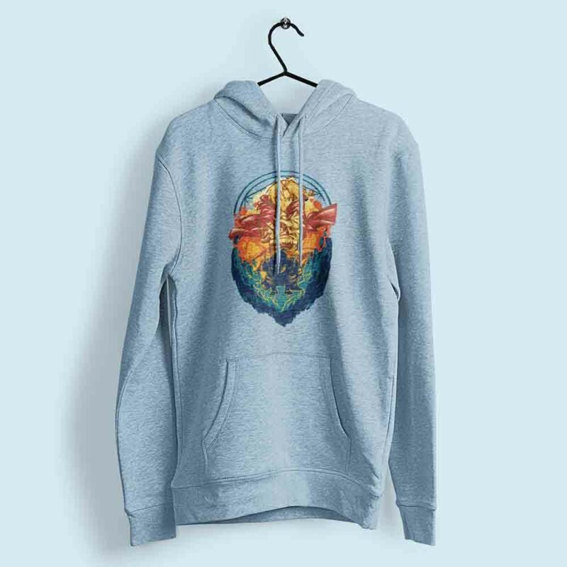 Alchemist of Steel Fullmetal Alchemist Anime Light Blue Hoodie