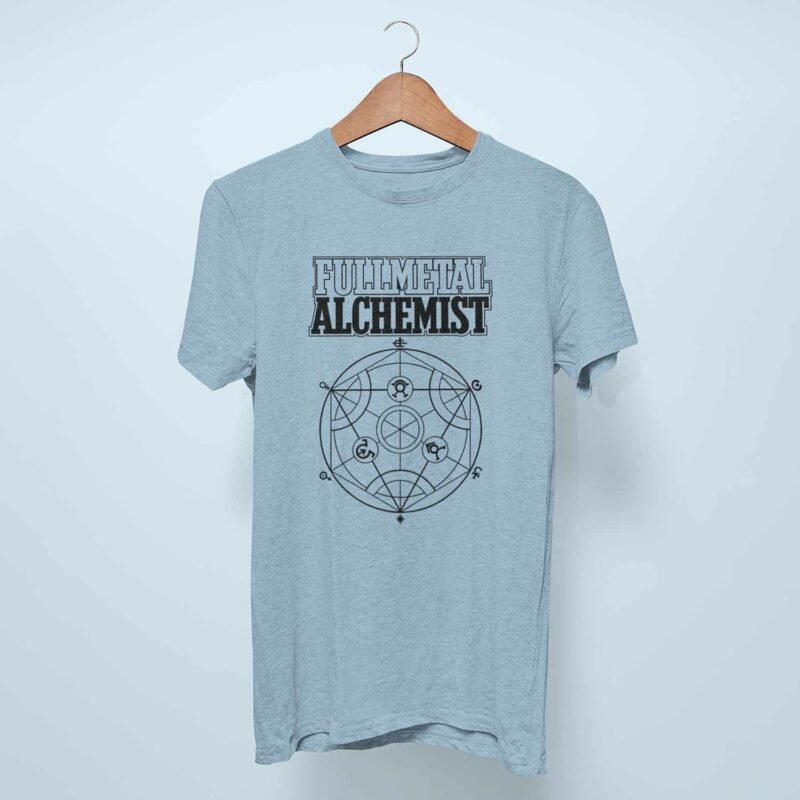 Alchemy Circle Fullmetal Alchemist Anime Light Blue T-Shirt