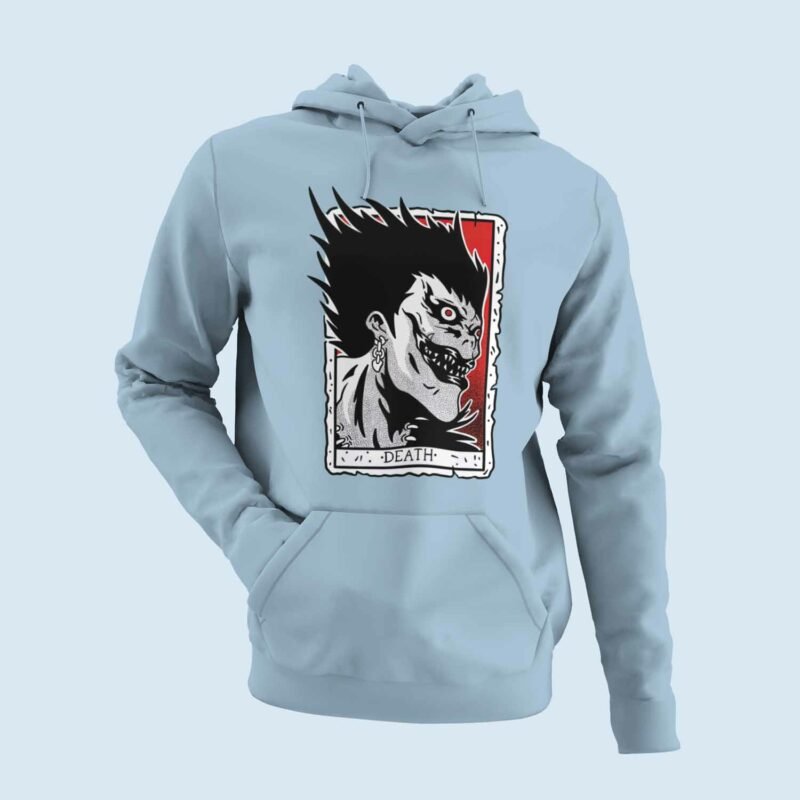 Ryuk Death Note Anime Light Blue Hoodie