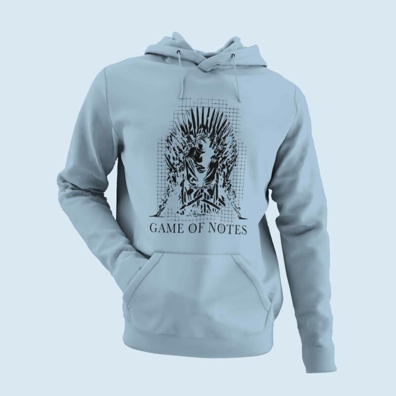 Game of Notes Death Note Anime Light Blue Hoodie