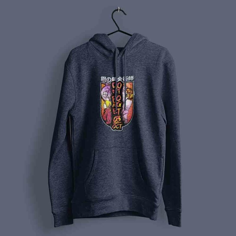 Edward Elric, Alphonse Elric Fullmetal Alchemist Anime Navy Hoodie