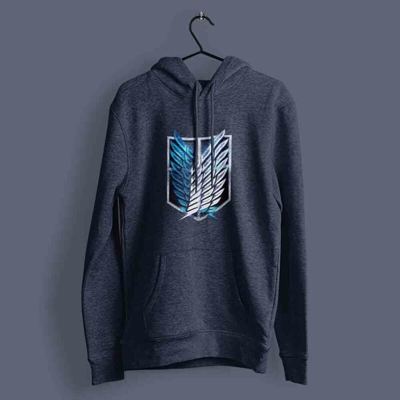 Wings of Freedom Attack on Titan Navy hoodie