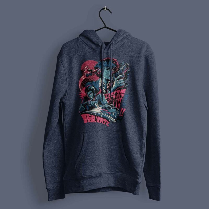 Spike Spiegel Cowboy Bebop Anime Navy Hoodie