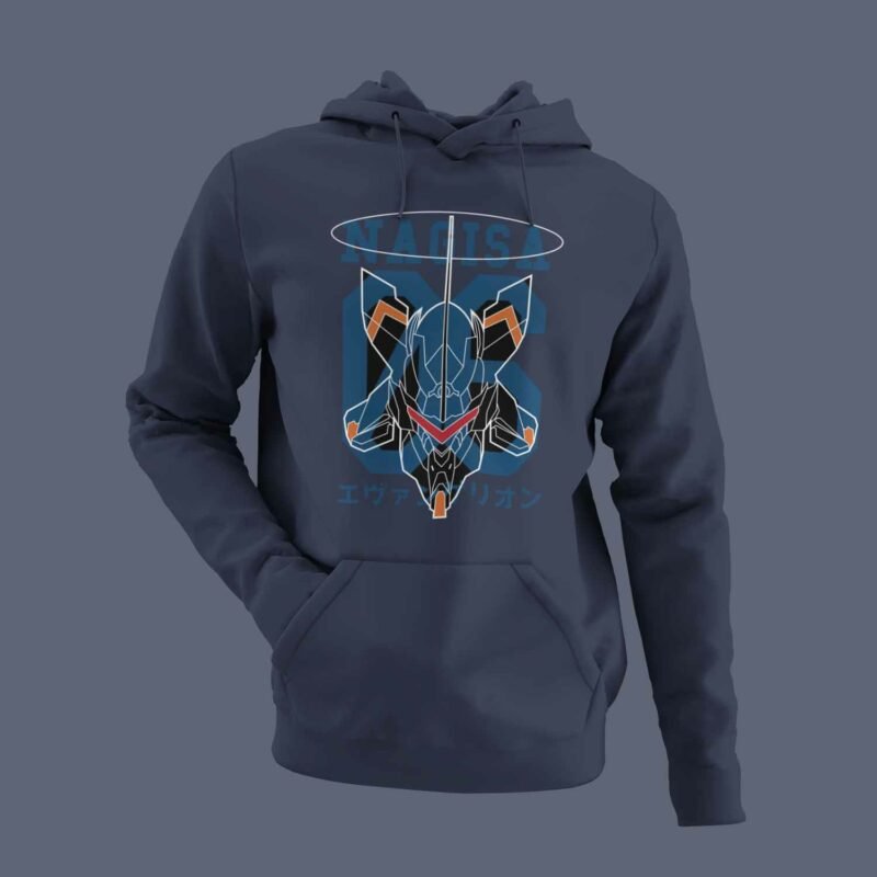 Eva Mark 06 Neon Genesis Evangelion Anime Navy Hoodie