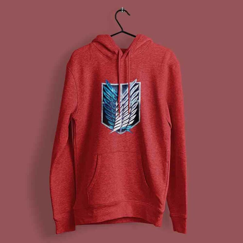 Wings of Freedom Attack on Titan Red hoodie
